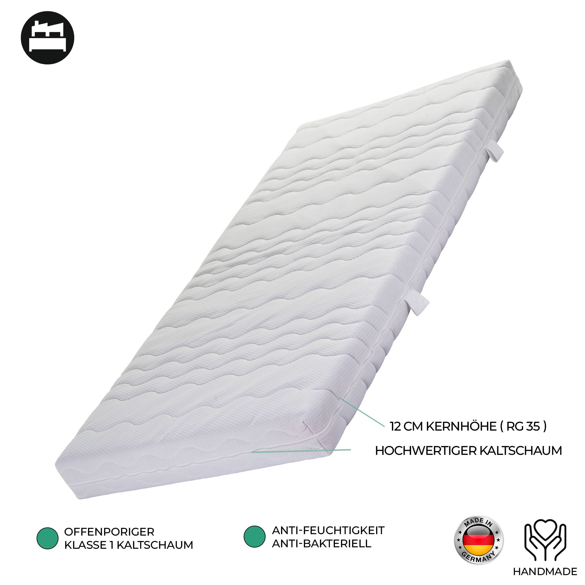 Matratze Rechteck im Sondermaß