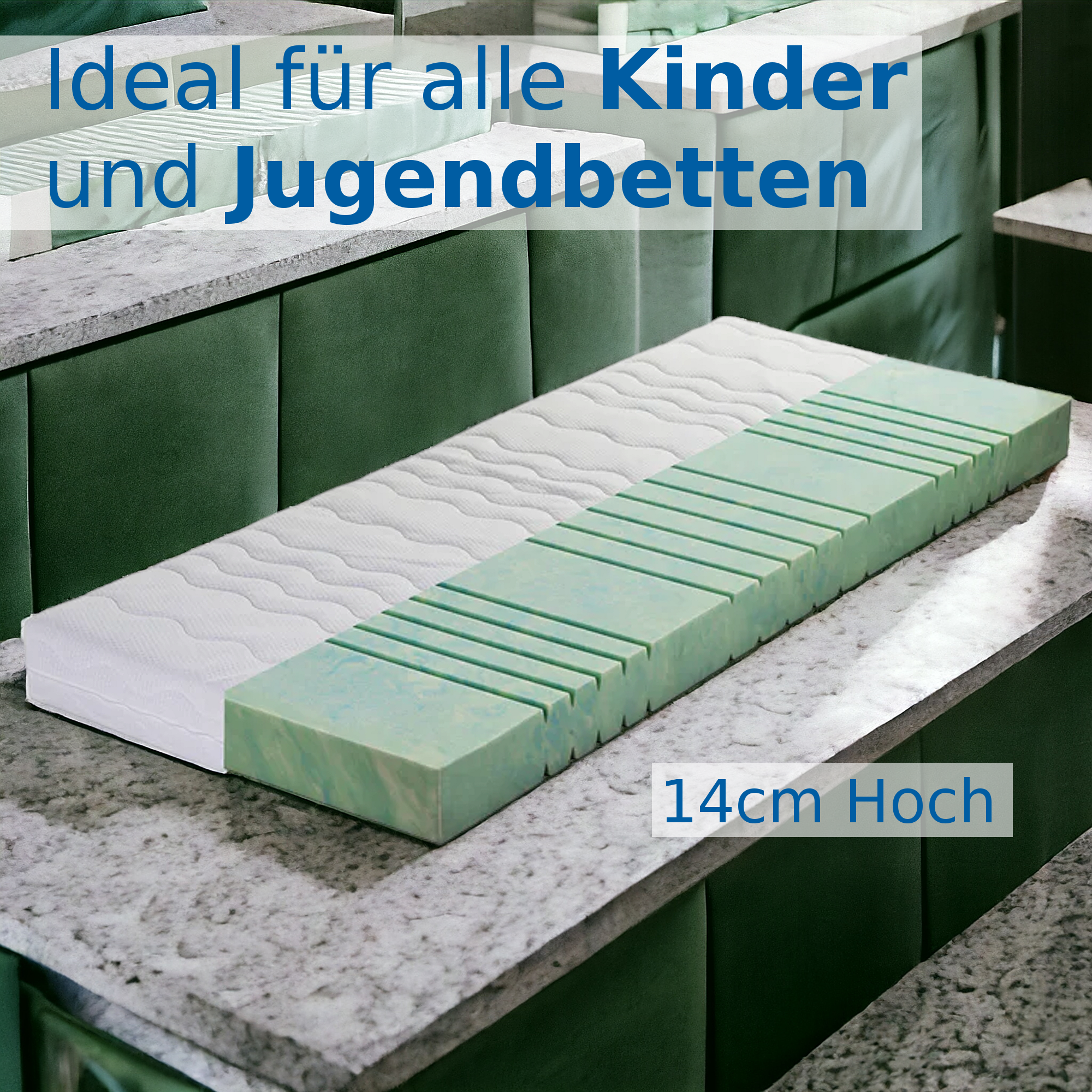 Kindermatratze Jugend Matratze Bett 100 x 200 cm