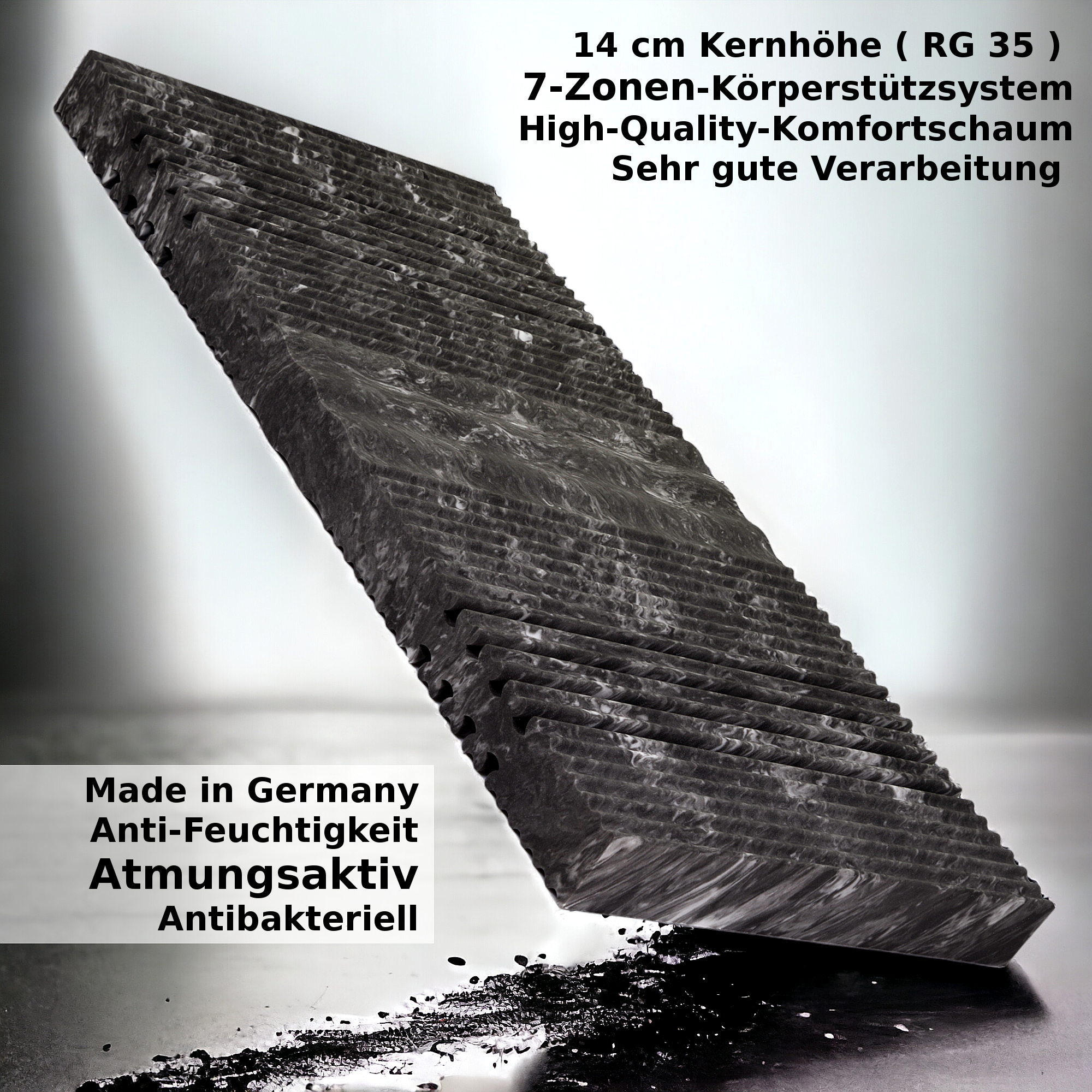 AIR Balance 7 Zonen Komfortschaummatratze Bett Matratze 180 x 200 cm