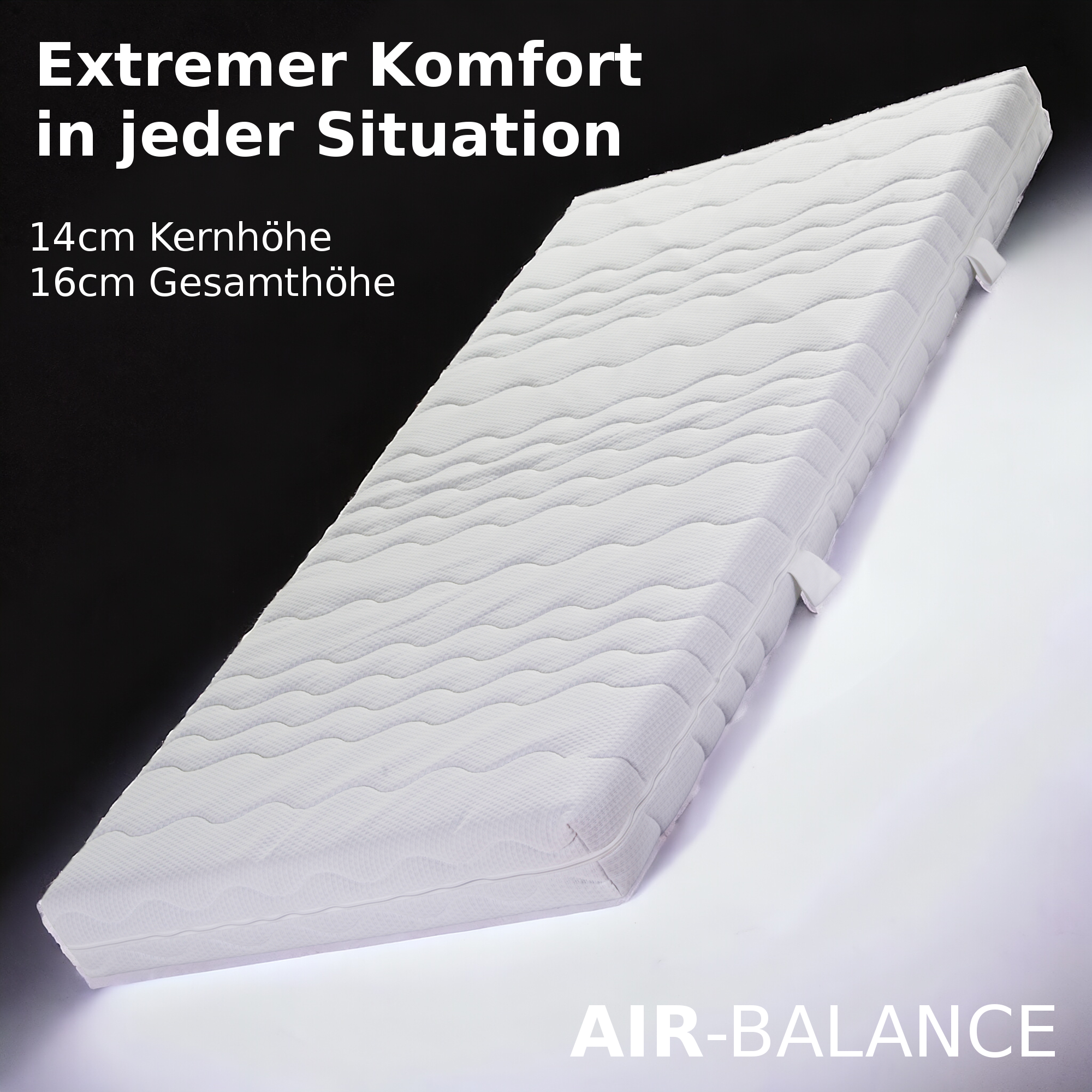 AIR Balance 7 Zonen Komfortschaummatratze Bett Matratze 200 x 200 cm