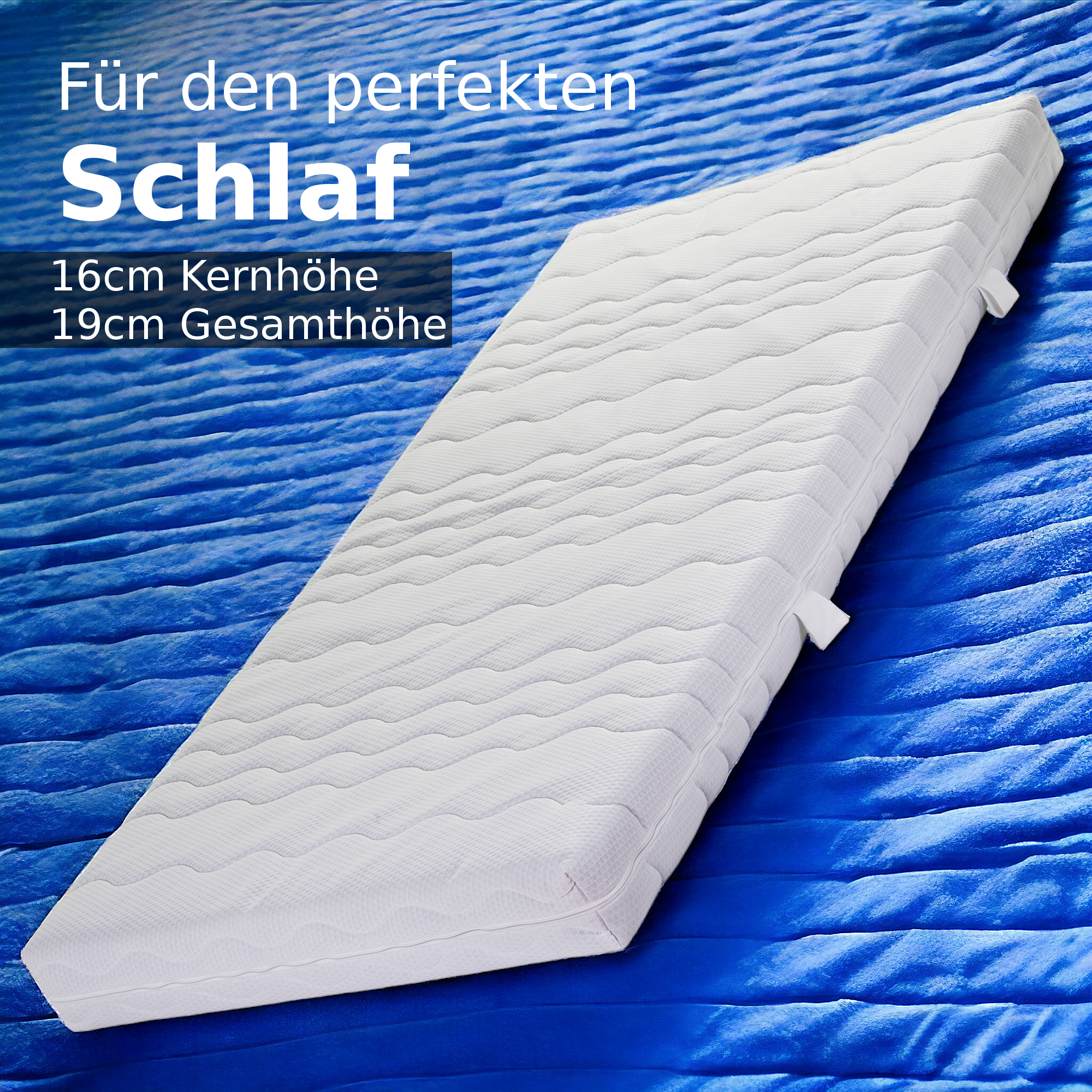Deluxe Orthopädische 7 Zonen Kaltschaum Matratze 90 x 200 cm