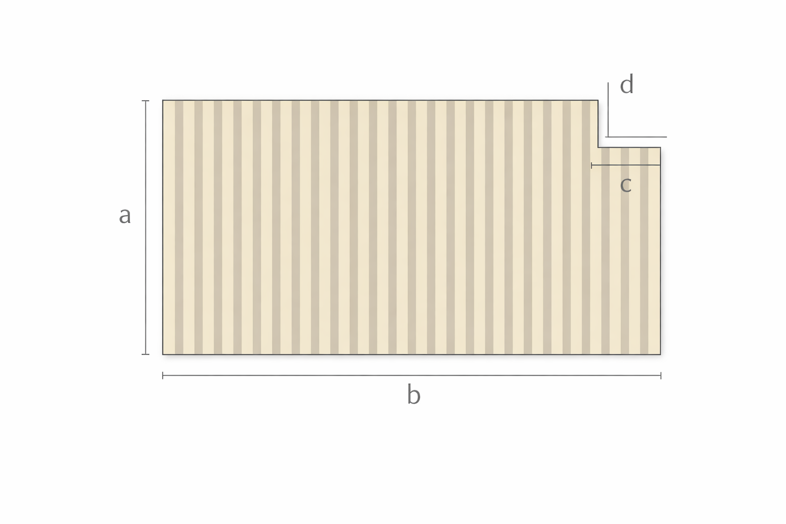 Lattenrost in Sondermaßen mit Ausschnitt (Rechts)