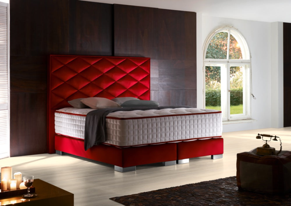 Boxspringbett "Ravenna" direkt vom Hersteller, Stoffe nach Wahl