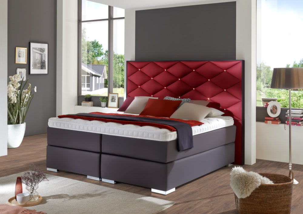 Boxspringbett "Ravenna 2" direkt vom Hersteller, Stoffe nach Wahl