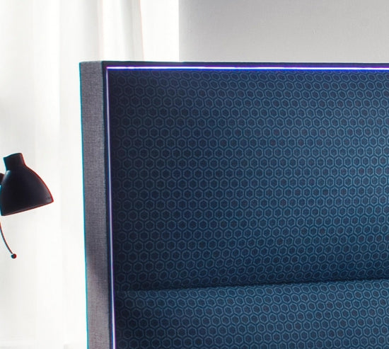 Boxspringbett "Quadro" direkt vom Hersteller, Stoffe nach Wahl