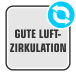 Gute Luftzirkulation Gute Luftzirkulation