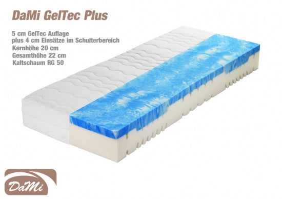 GelTec Plus 7 Zonen Kaltschaummatratze 90x200 cm