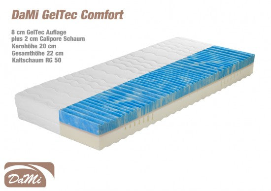 GelTec Comfort 7 Zonen Kaltschaummatratze 90x200 cm