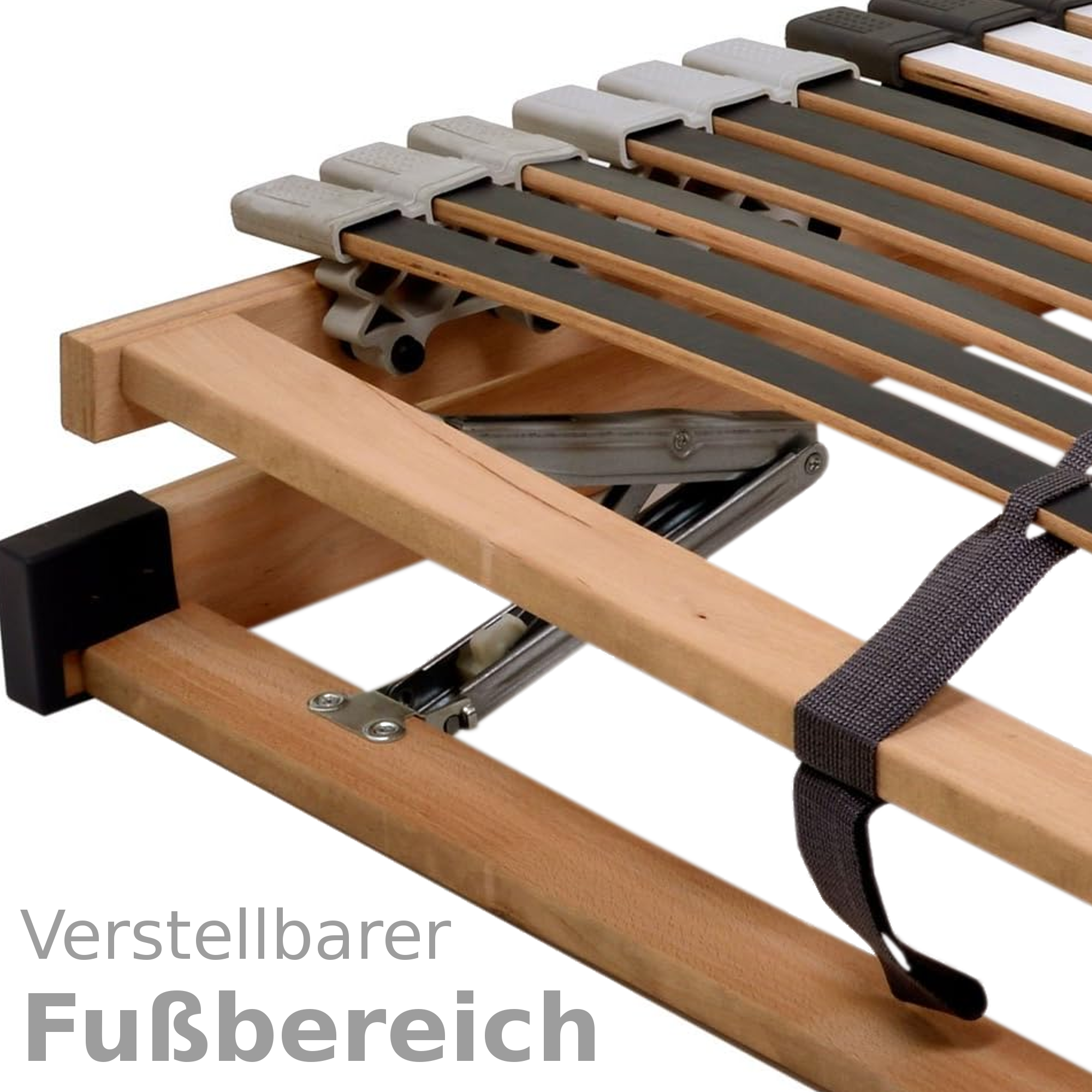 MediFlex T200 Lattenrost 140x200 cm, Kopf und Fuß verstellbar, 7 Zonen mit Härteverstellung