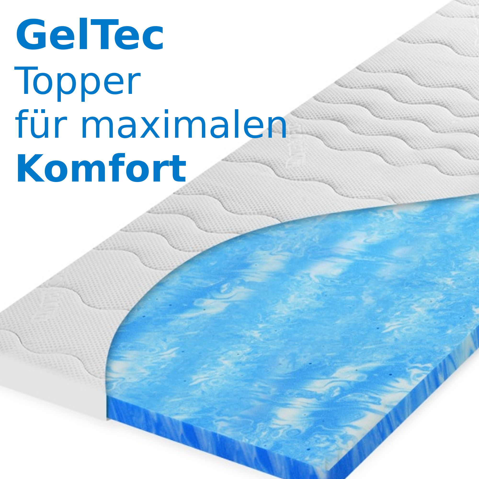 GelTec Bett Topper 10cm Matratzenauflage