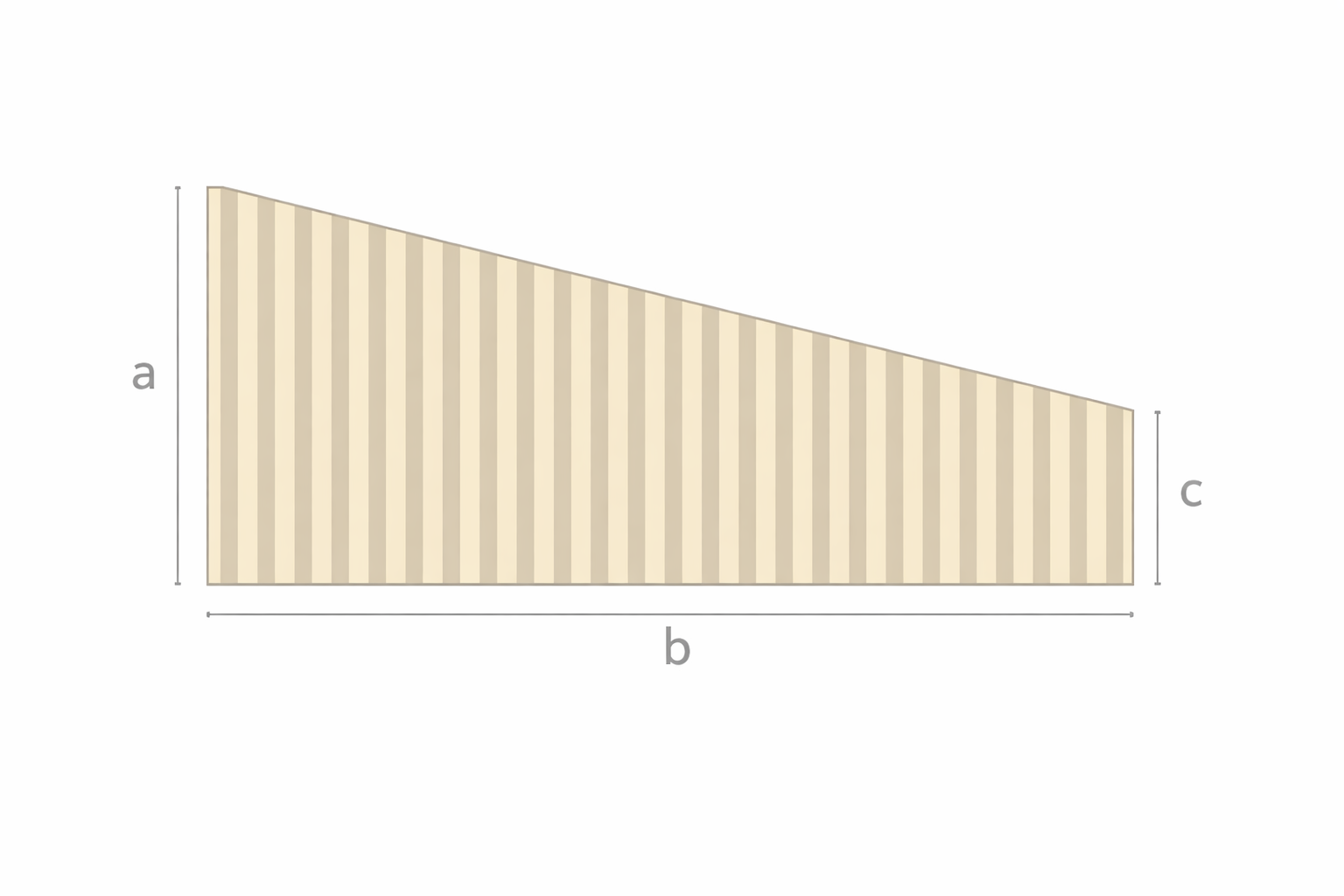 Lattenrost in Sondermaßen mit Abschnitt (Rechts)