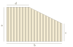 Lattenrost in Sondermaßen mit Eckabschnitt (Rechts)